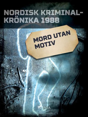 cover image of Mord utan motiv